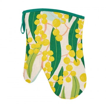 Oven Mitt | Golden Wattle | Linen Cotton Oven Mitt | Golden Wattle | Linen Cotton